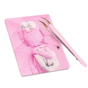 I Love to Yap Carreaux de cils en acrylique avec logo personnalisé avec aimants pour pince à épiler Conception personnalisée Palette de cils colorée durable - Product Image 1