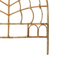 Meistverkauftes Mulya Handgefertigtes Rattan Mid-Century Antik Wellen-Design Modulares Bett-Kopfteil Umweltfreundliches Schlafzimmermöbel für