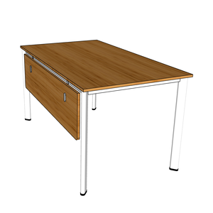 BFOB006-140x80cm Oval Bamboo Laptop <b>Desk</b> with <b>Foldable</b> Adjustable Iron Legs and Drawer for Living Room - Product Image 5