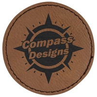 Sous-verres Populaires en Similicuir Souple Coloré, Personnalisables Vierge à Graver au Laser, Ronds