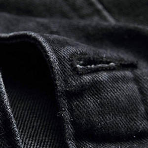 Veste en jean pour hommes en gros, manteaux en jean noir classiques avec des designs entièrement personnalisés, approvisionnement direct d'usine OEM - Product Image 5