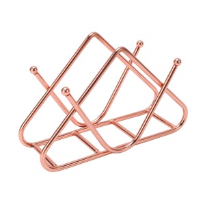 Soporte de papel tisú de alambre hecho a mano de calidad superior para mostrador de cocina, hogar y automóvil con construcción de metal elegante y duradera - Product Image 5