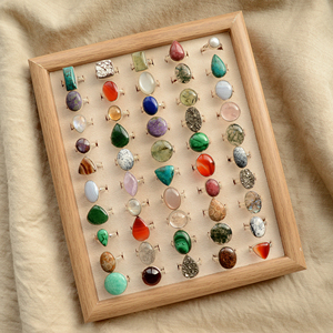 Vente en gros de bagues fines en argent sterling 925 fabriquées à la main avec cabochon de pierres précieuses naturelles - Product Image 4