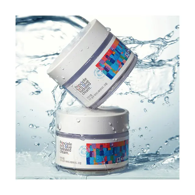 ABEREDE PRINCIPLE RICH BLUE HYDRATED CREAM alta humedad y sin alcohol Buen producto en Corea