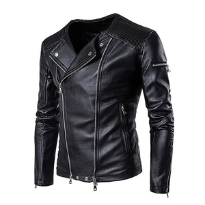 Chaqueta de moda de cuero de Color marrón para hombre, nueva chaqueta de cuero genuino para hombre de otoño, chaqueta de moda de Cuero 100% de la mejor calidad - Product Image 4