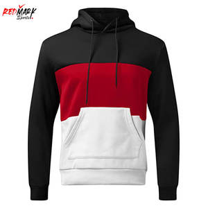 เสื้อฮู้ดของผู้ชายผ้าพิมพ์ลายนูนสีพื้นผ้าย้อมสีล้วนมีฮู้ดสำหรับฤดูใบไม้ร่วงดีไซน์ใหม่ล่าสุด - Product Image 3