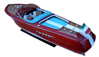 RIVA AQUARAMA-BARCOS MODELO DE MADERA/BARCO DE VELOCIDAD LISTO PARA RC/MUEBLES PARA EL HOGAR DE ALTA CALIDAD