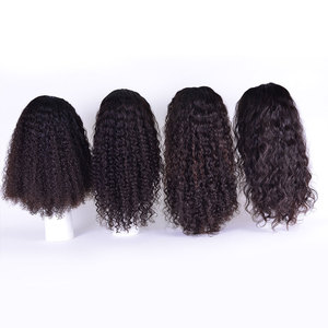 High Quality 100% Natural Unprocessed Raw Indian Hair Cuticle Aligned Front Lace <b>Wigs</b> Loose <b>Deep</b> <b>Wave</b> Style No Shedding - Product Image 4
