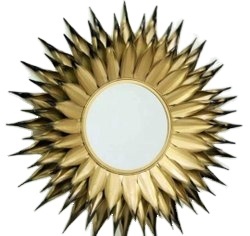 Espejo de hierro con marco de Metal para decoración de pared, espejo Circular Irregular para sala de estar, Vintage, de lujo, informal, Navidad, gran oferta - Product Image 2