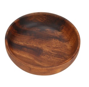 Cuenco de madera sostenible de estilo único, accesorios de cocina para el hogar desechables para servir cenas en diferentes tamaños - Product Image 6