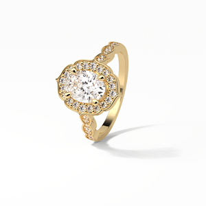 <b>Oval</b> Colorless <b>Moissanite</b> 1.11 Ct <b>Oval</b> Cut <b>Engagement</b> 14K White Gold <b>Ring</b> Wedding <b>Ring</b> <b>Moissanite</b> <b>Engagement</b> <b>Ring</b> - Product Image 6