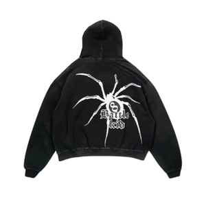 เสื้อฮู้ดดี้โอเวอร์ไซส์ผ้าฝ้าย 100% ลายกราฟิกของตัวเอง ราคาถูก จัดส่งเร็ว รับออเดอร์จำนวนน้อย เสื้อผ้าสตรีทแวร์ ชุดวอร์มผ้าเฟรนช์เทอร์รี่ - Product Image 5