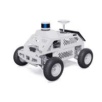 Châssis de robot de recherche ROS à suspension indépendante à quatre roues avec absorption des chocs pour kits de robotique éducatifs