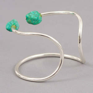 Brazalete de metal geométrico Pulsera Joyería Africana Brazalete étnico Vintage Simple Redondo - Product Image 4