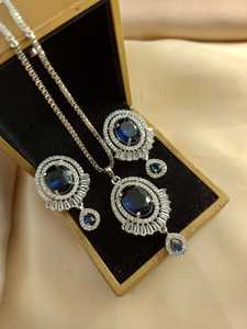 MANUFACTURER AND SUPPLIER JEWELRY SETS WHOLESALE STYLISH LUXURY JEWELRY SET FOR WOMEN PART WEAR WEDDING WEAR JEWELRY - Product Image 6