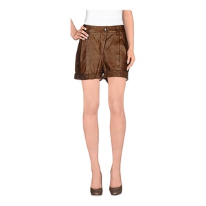 Pantalones cortos de cuero a la moda para mujer, alta calidad, nuevo estilo, 2017 - Product Image 1