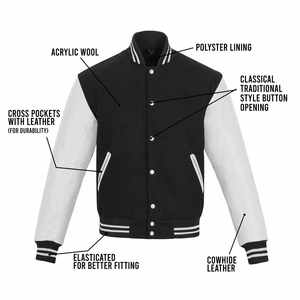 <b>Jacket</b> for Man 2025 <b>Men</b> Varsity <b>Jacket</b> Reasonable Price Custom Logo High Quality Comfortable Latest Fashion Hot Selling OEM - Product Image 3