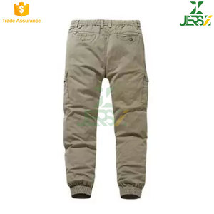Men's Stylish Comfortable 100% Cotton Cargo Pants Solid Color <b>Smart</b> Casual Winter Elastic Waist Mid-Waist Straight Pattern Quick - Product Image 6