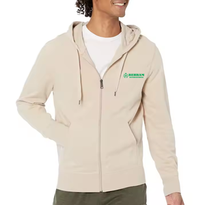 Sweats à capuche avec fermeture éclair pour hommes avec logo personnalisé Meilleure vente en gros de services OEM de sweat à capuche fermeture éclair léger pour hommes - Product Image 4