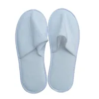 Modèle non tissé de base blanc de pantoufle jetable économique économique pour une utilisation à haut volume dans les cliniques et les hôtels