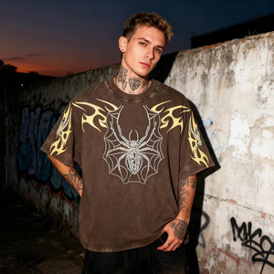 Camiseta con Hombros Caídos, Personalizada con Impresión OEM, Agradable al Tacto, para Actividades Escolares y Uso Casual Estudiantil - Product Image 1