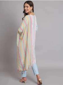 ชุดสัลวาร์ คามีซ ผ้าฝ้าย แห้งเร็ว สไตล์ลำลองสำหรับผู้หญิง ความยาวระดับเข่า เหมาะสำหรับฤดูร้อน - Product Image 2