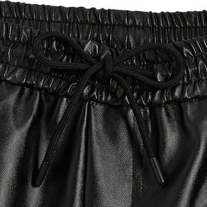 Meilleure vente Shorts décontractés pour hommes en cuir véritable et toile solide, design tendance, séchage rapide, personnalisable - Product Image 3