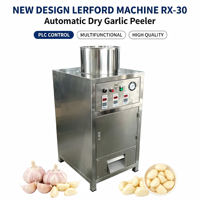 Nouvelle conception de machine à éplucher l'ail automatique Lerford RX-30, composants PLC, multifonctionnelle, pour usage domestique, haute qualité, argentée 1