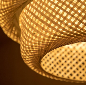 Handmade Modern & Antique Bamboo Lampshade Round Pendant <b>Light</b> with <b>Rattan</b> <b>Shade</b> for Home Decor Wholesales - Product Image 5