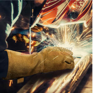 Men's Cowhide Leather Work Safety <b>Gloves</b> for Outdoor Construction & Welding Winter Acrylic <b>Gloves</b> & <b>Mittens</b> at Factory Price - Product Image 2