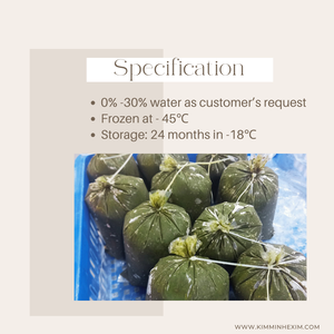 Feuilles de manioc écrasées congelées du Vietnam les meilleures frites fraîches avec certificat IQF Tranches de légumes en bloc - Product Image 3