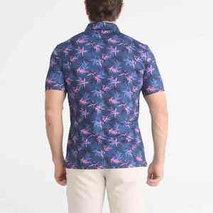 Polo de secado rápido para hombre, camisas de sublimación de talla grande con estampado antiarrugas, última llegada, camiseta Polo de sublimación para hombre - Product Image 2