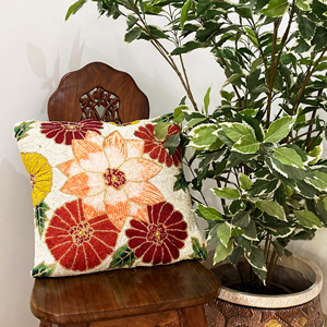 Taie d'oreiller carrée décorative pour canapé, taie d'oreiller faite à la main - Product Image 5