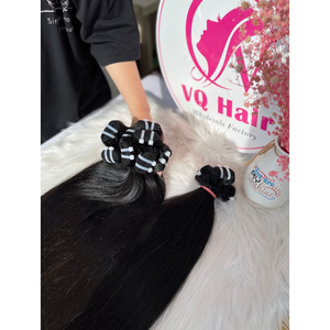 ผมคนบราซิลเป็นมัดผมแท้สีดำแบบไม่ผ่านการทำสารเคมีผมคนบราซิลผมลอนคู่ผม VQ - Product Image 5