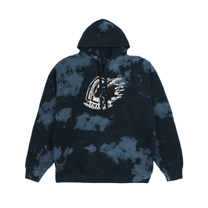 Sudadera con capucha de lana de alta calidad para hombre, técnica personalizada de teñido anudado con lavado ácido, sudaderas con capucha de hombro caído de gran tamaño - Product Image 5