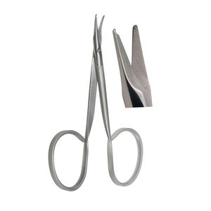 Tijeras de Sutura Tipo Cinta Reeh, Ligeramente Curvadas, Puntas Afiladas, Micro Gancho, Hoja Inferior, Fabricación Quirúrgica por Surgiright - Product Image 4