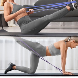 VIGFIT Set di Fasce Elastiche Rosa <span class=keywords><strong>per</strong></span> Calisthenics e <span class=keywords><strong>Pilates</strong></span>, Bande di Resistenza in Lattice <span class=keywords><strong>per</strong></span> Esercizi con Logo Personalizzato - Product Image 5