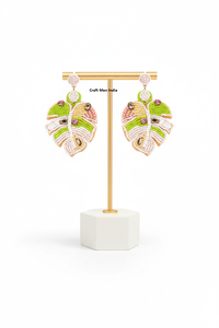 Pendientes de Cuentas de Arroz Trenzadas Hechos a Mano, Estilo Vintage, Coloridos, con Flores, Pendientes de Cuentas de Semillas de Moda - Product Image 6