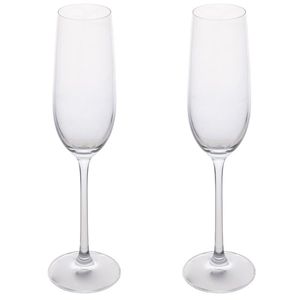 Set Camille Sibilla di 2 Flûte in Vetro Trasparente da 250ml, Bicchieri Riutilizzabili per Vino, Bar e Uso Domestico - Product Image 1