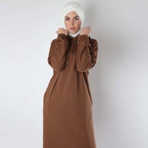 Custom Women s Customizable Long Sleeve Islamic Clothing Wholesale Maxi Muslim Hoodie Sweatshirt - Product Image 1