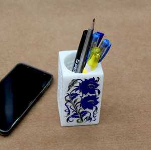 Creative & Luxury Marble <b>Desk</b> <b>Pen</b> <b>Holder</b> Nice Display Cute Container Shape Custom Options <b>for</b> Office and Home Decor Needs - Product Image 6