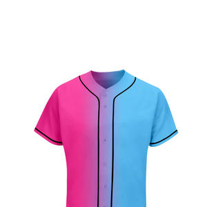 Jersey de béisbol para jóvenes y adultos Botón Diseño personalizado Uniformes Ropa deportiva atlética - Product Image 3
