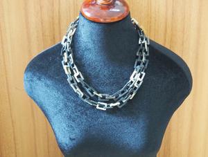 Collier de luxe en corne de buffle fait à la main, bijoux naturels et durables pour femmes, haute qualité - Product Image 2