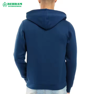 Sweat à capuche unisexe décontracté avec fermeture éclair, 100% coton molletonné/éponge française, respirant et à séchage rapide, vêtements de sport tendance - Product Image 2