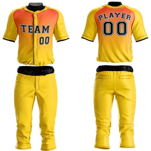 Uniformes de baseball personnalisés 2025 Vêtements de sport respirants de haute qualité Impression personnalisée Nouveau design OEM Pakistan Fournisseur - Product Image 1