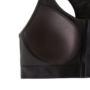 Soutien-gorge de sport simple à maintien élevé pour femmes, fermeture éclair avant, séchage rapide, écologique, confortable, soutien-gorge de fitness, course à pied, entraînement, personnalisé, sans couture - Product Image 4