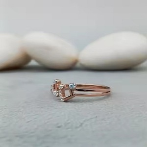 Anillo de diamante solitario de lujo personalizado para compromiso boda 100% satisfacción garantizada 14K 18K oro anillo de diamantes de moda - Product Image 4