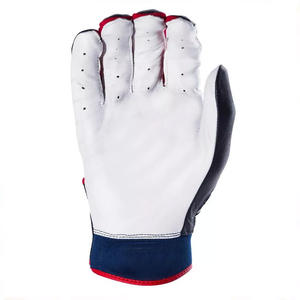 Meilleure vente de gants de battage de baseball en cuir synthétique, gants de battage en cuir de chèvre, lanière de poignet extra longue, gants de battage pour adultes - Product Image 2