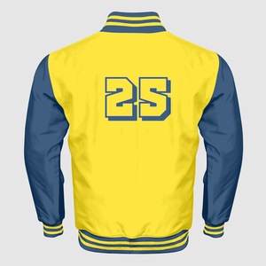 แจ็กเก็ตเบสบอลผ้าซาตินมีฮู้ดสำหรับผู้ชาย, เสื้อแจ็คเก็ตผ้าฟลีซถักทอระบายอากาศได้ดี - Product Image 2