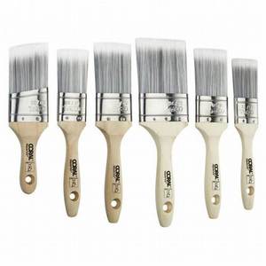 Innovative 6-Pack Paint Brushes Set with Wood Handle Including Wall <b>Painting</b> and Canvas Brush Open Closure Type - Product Image 2